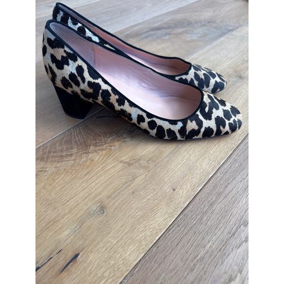 Kate Spade Serene Animal Print Cow Fur Heels - Picture 2 of 11